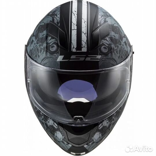 Мотошлем LS2 FF320 stream EVO throne black-grey