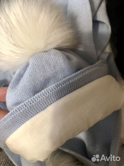 Комплект шапка 42-44 и шарф зима