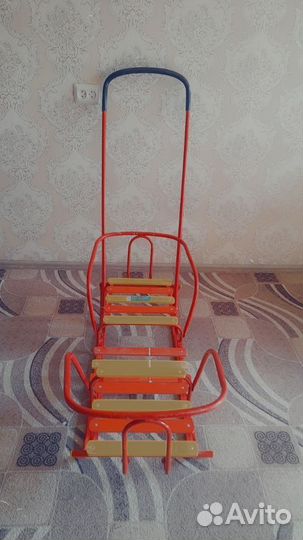 Санка для двоих в отличном состоянии