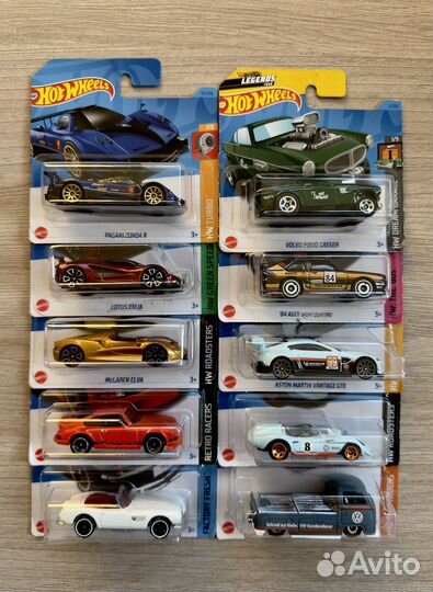Hot Wheels Audi, McLaren, Pagani Zonda, Porsche