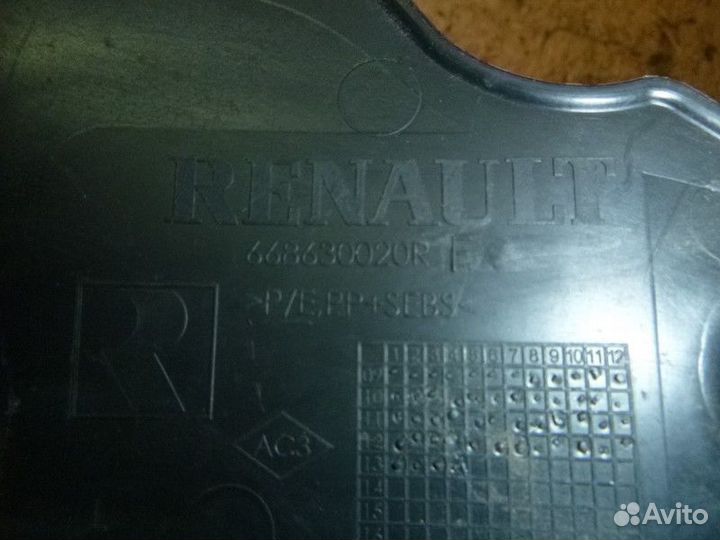 Петля капота левая renault fluence 2010