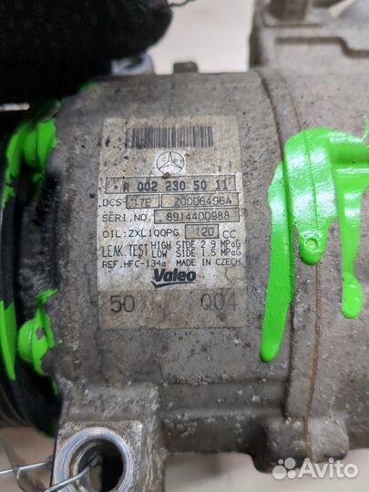 Компрессор кондиционера Mercedes C W204, 2009