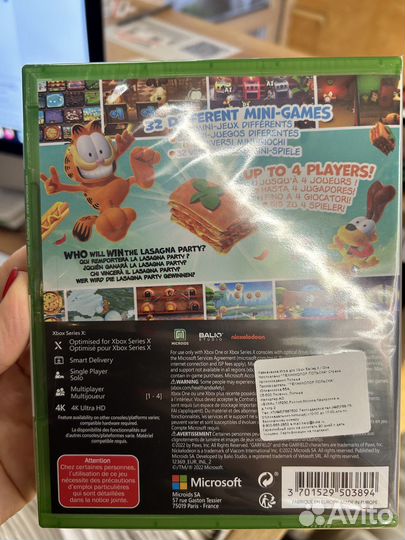 Garfield Lasagna Party диск для Xbox новый
