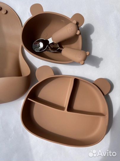 Набор силиконовой посуды для кормления