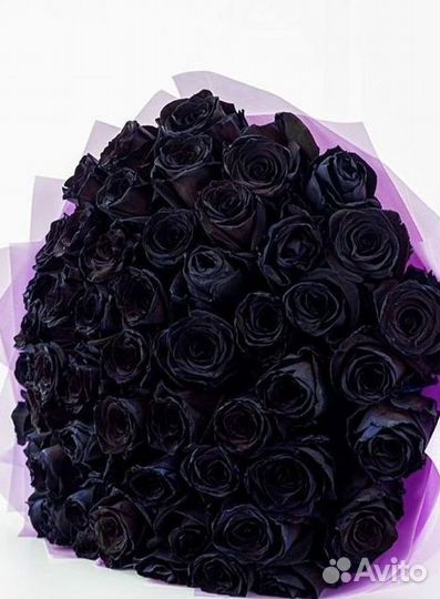 Чёрные розы. Цветы Букеты с доставкой