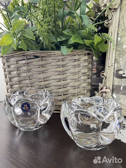 Хрустальные подсвечники Royal Capenhagen