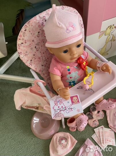 Кроватка Baby Annabell и беби Борн,стульчик