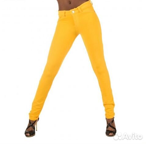 Джинсы трикотажные slim fit размер 48-50