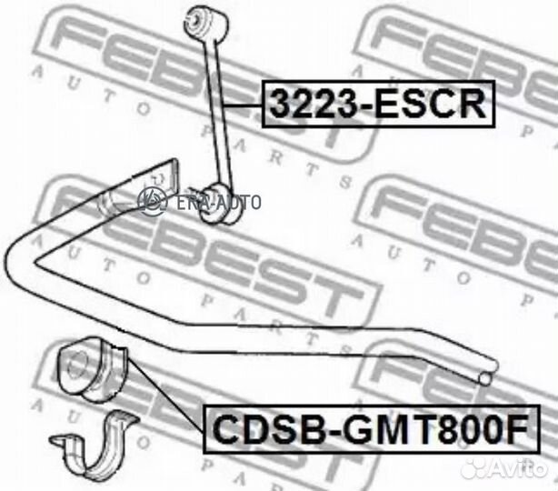 Febest cdsbgmt800F Опора амортизатора cadillac esc