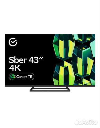 Новый 4к Телевизор Sber SDX-43U4128
