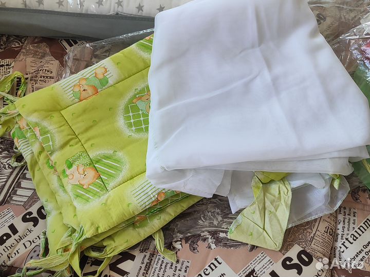 Балдахин и бортики в детскую кроватку