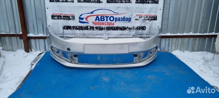 Бампер передний VW polo sedan 10-2015г