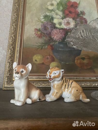 Статуэтки фарфор лфз Вербилки 2 шт