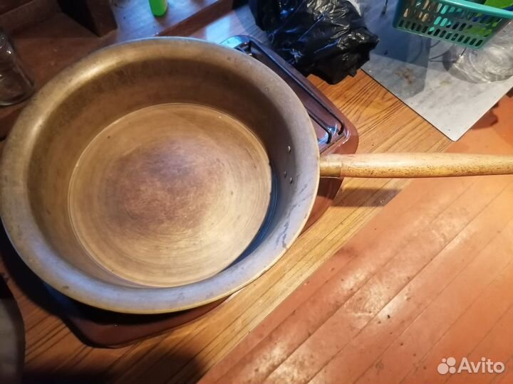 Латунный таз для варки варенья