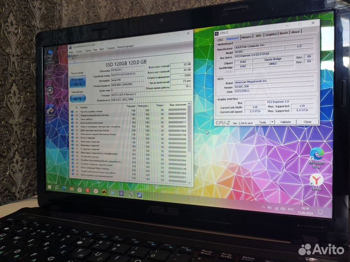 Ноутбук Asus i3 / 4gb / 120gb / gtx 520mx 1gb