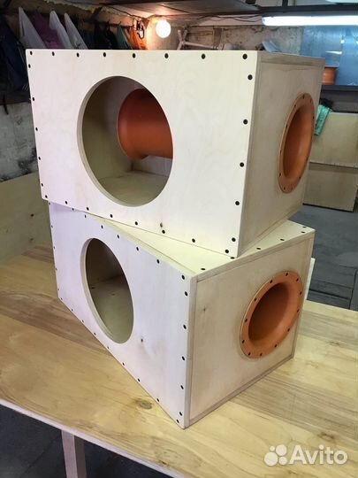 Короб под 12 сабвуфер на трубе