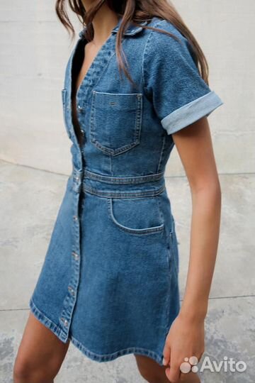 Джинсовое платье Zara 2024