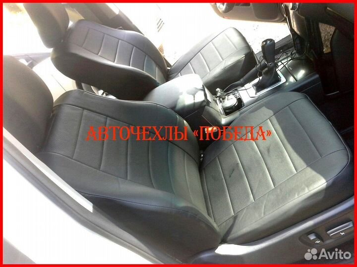 Чехлы Toyota Prado 150 1 из экокожи чёрные Классик