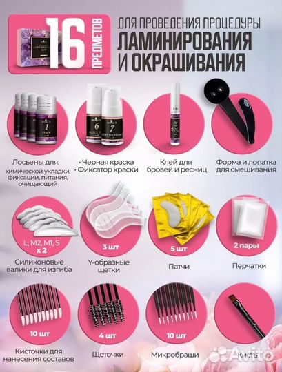 Набор для ламинирования ресниц и бровей