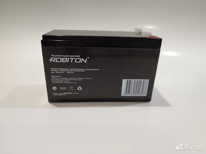 Аккумулятор robiton vrla12-7
