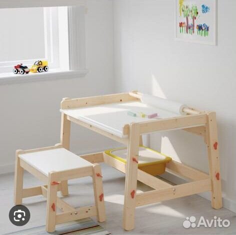 Детский стол и стул IKEA флисат