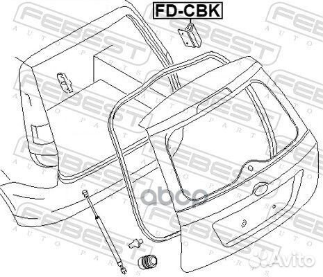 Отбойник крышки багажника febestfd-CBK FD-CBK