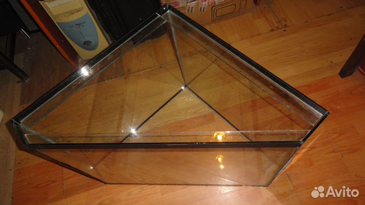 Аквариум угловой без тумбы-100 лит