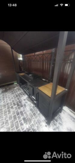 Мангал с крышей