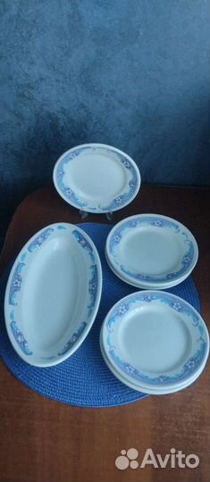 Набор селедочница и 7тарелок