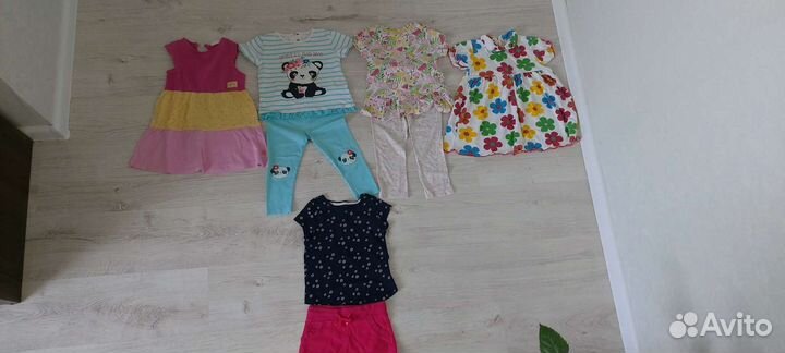 Пакет летних вещей на девочку. 92-98