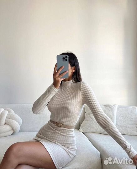 Теплое платье