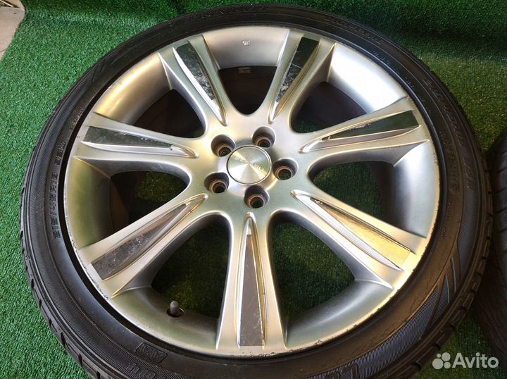 Субару оригинал диски R18 5*100+215/45R18 Dunlop