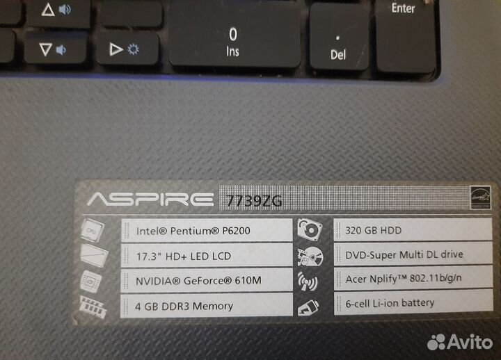 Ноутбук б/у Acer Aspire 7739ZG