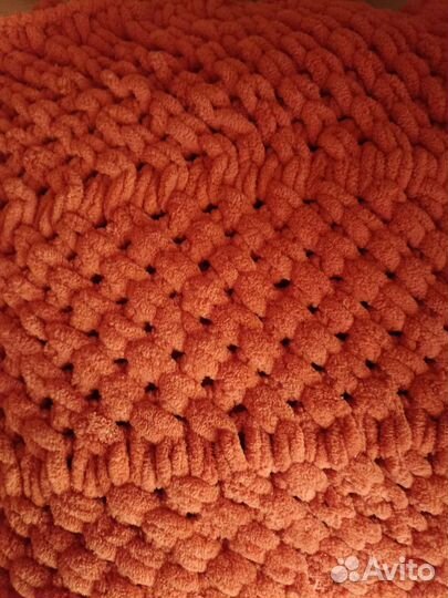 Плед вязаный плюшевый большой