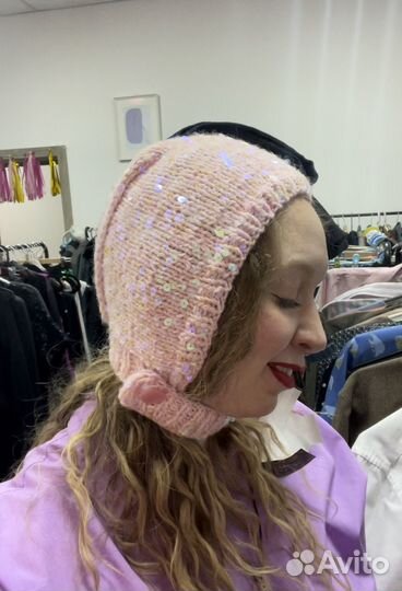 Чепчик с пайетками