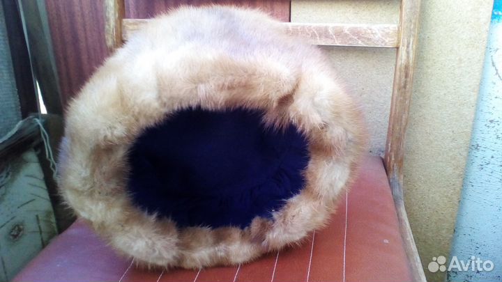 Шапка норковая женская 57 размер