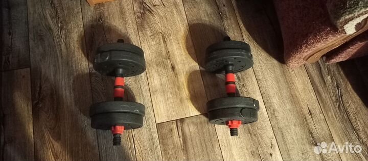 Гантели разборные обрезиненные