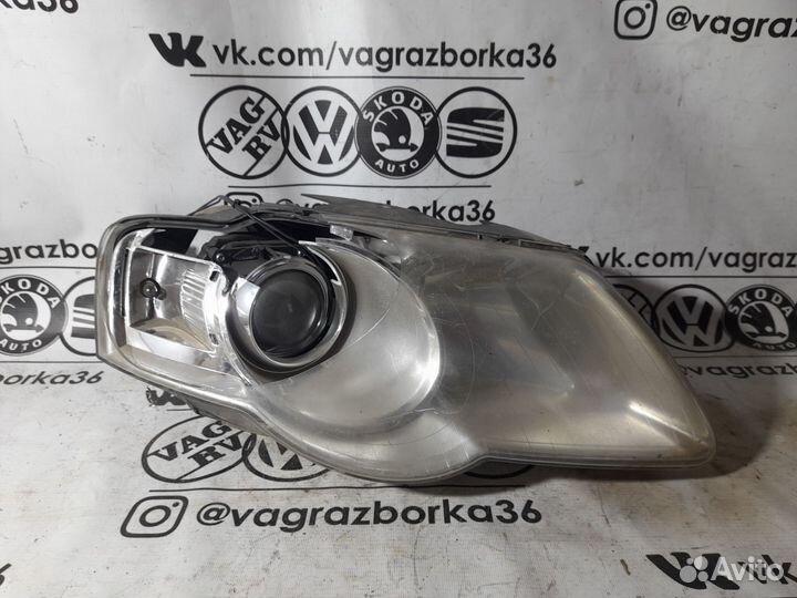 Фара правая VW Passat B6 с дефектами