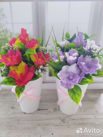 Мыльные цветы букет