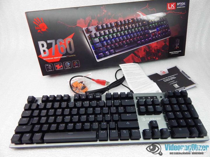 Механическая клавиатура с RGB bloody b760