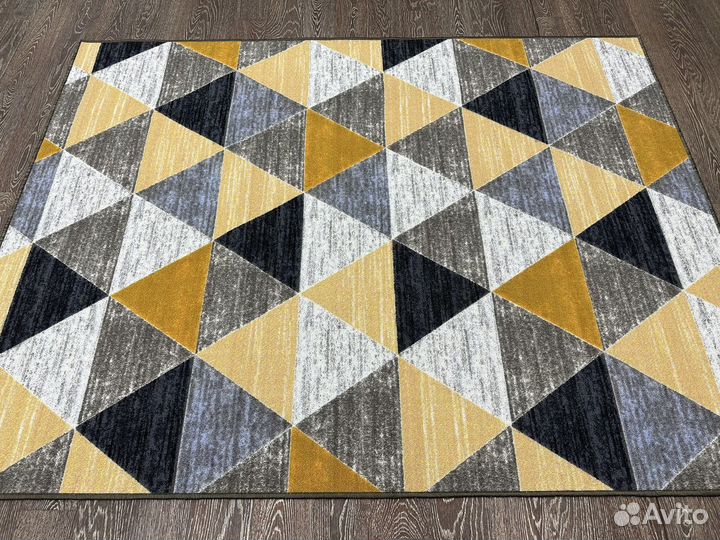 Палас принт 1.5х2 треугольники