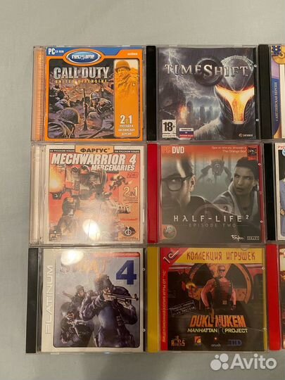 Старые компьютерные игры на дисках