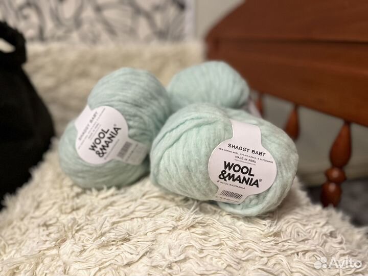 Пряжа shaggy baby (меринос, шерсть альпаки)