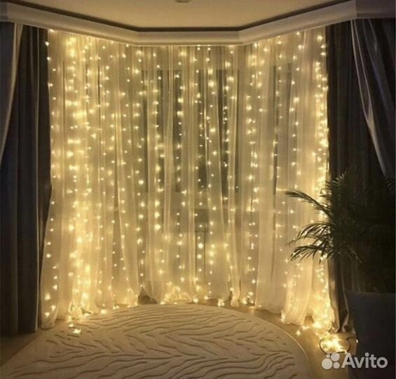 Гирлянды шторы