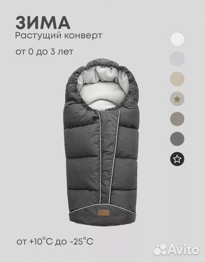 Зимний конверт в коляску