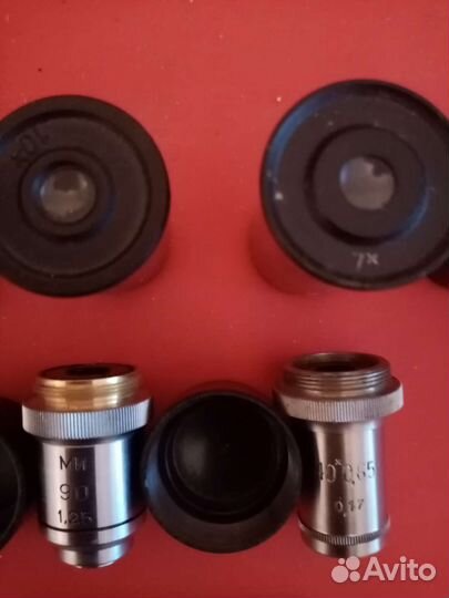 Объективы, окуляры для микроскопа