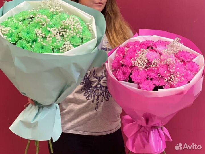 Букет из хризантем