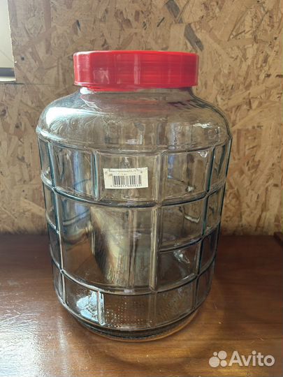 Бутыль (банка) GL70 18 л с крышкой гидрозатвором