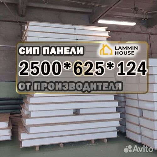 Сип панели 2500*124. Домокомплекты