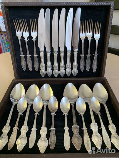 Набор столовых приборов мельхиор СССР